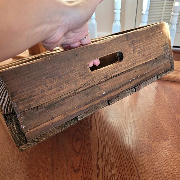 Vintage-look Wooden Compartment Crate Box - Picture 9 of 9